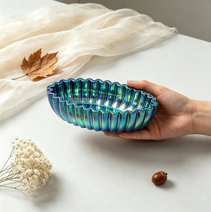 Wavy Oval Storage Decoration Resin Mold