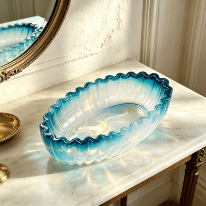 Wavy Oval Storage Decoration Resin Mold