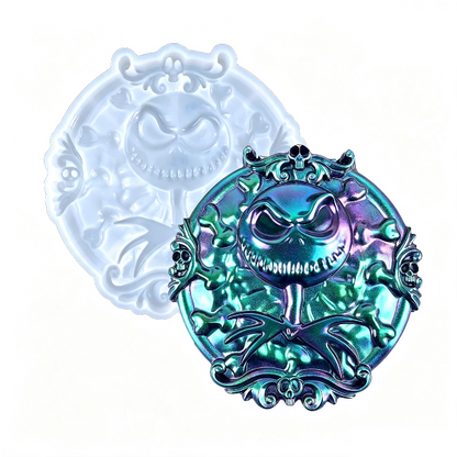 Gothic Skeleton-Themed Wall Hanging Resin Mold