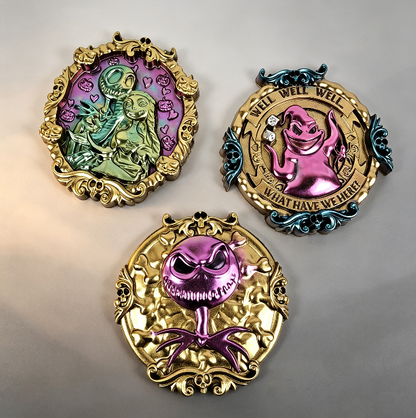 Gothic Skeleton-Themed Wall Hanging Resin Mold