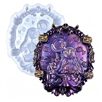 Gothic Skeleton-Themed Wall Hanging Resin Mold