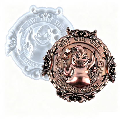 Gothic Skeleton-Themed Wall Hanging Resin Mold