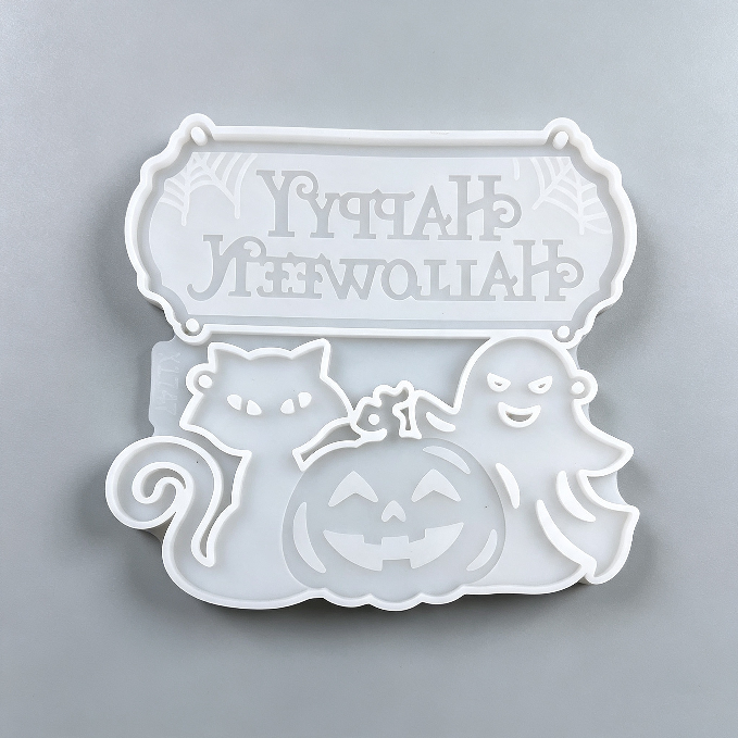 Happy Halloween Hanging Decoration Resin Mold