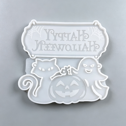 Happy Halloween Hanging Decoration Resin Mold