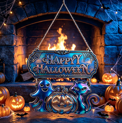 Happy Halloween Hanging Decoration Resin Mold