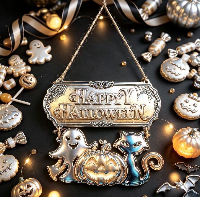 Happy Halloween Hanging Decoration Resin Mold