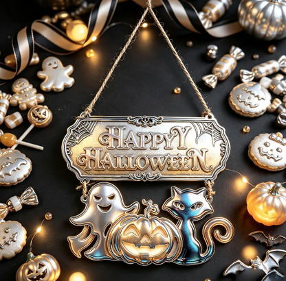 Happy Halloween Hanging Decoration Resin Mold