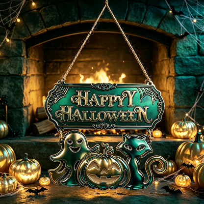 Happy Halloween Hanging Decoration Resin Mold