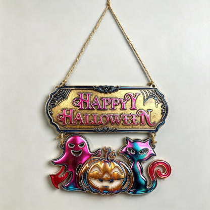 Happy Halloween Hanging Decoration Resin Mold