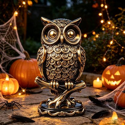 Owl on Branch Figurine Resin Mold
