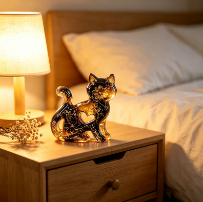 2pcs Cute Cat Figurine Resin Mold Set