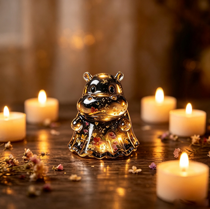 [VIP EXCLUSIVE]Handmade Cute Ghost Hippo Figurine Resin Mold