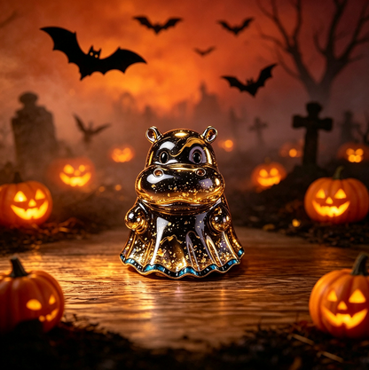 [VIP EXCLUSIVE]Handmade Cute Ghost Hippo Figurine Resin Mold