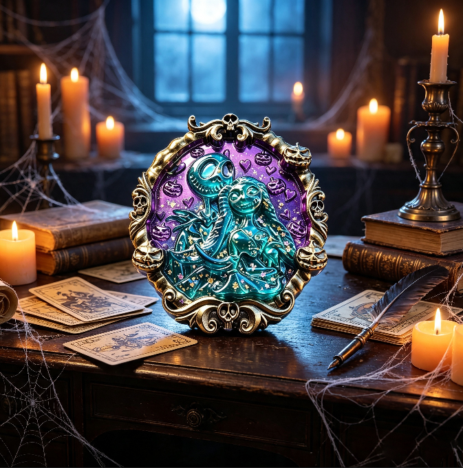 Gothic Skeleton-Themed Wall Hanging Resin Mold