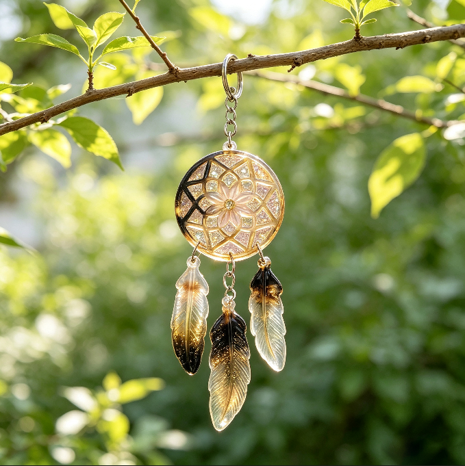 Interchangeable Dreamcatcher Jewelry Backing & Decorative Resin Mold