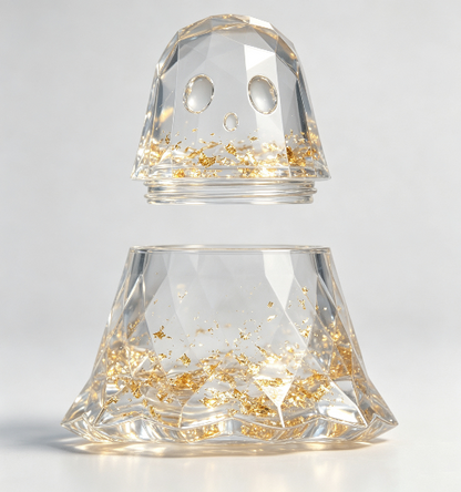 [VIP EXCLUSIVE]Handmade Diamond-Cut Ghost Storage Jar Resin Mold