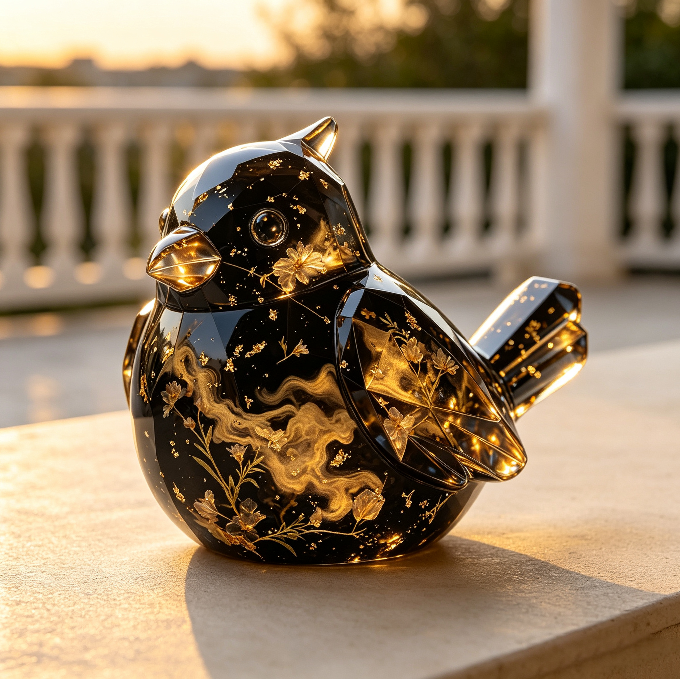 [VIP EXCLUSIVE] Handmade Diamond-Cut Cardinal Bird Figurine Resin Mold