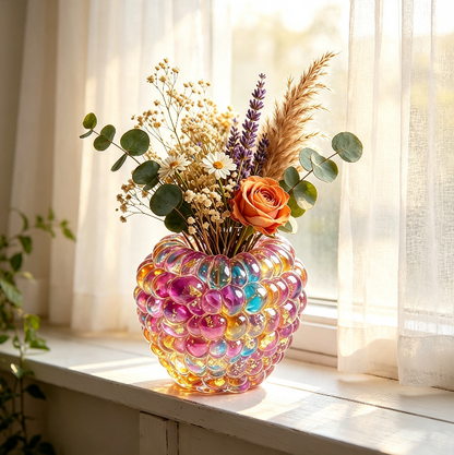 Raspberry-Shaped Vase Figurine Resin Mold