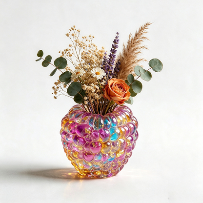 Raspberry-Shaped Vase Figurine Resin Mold