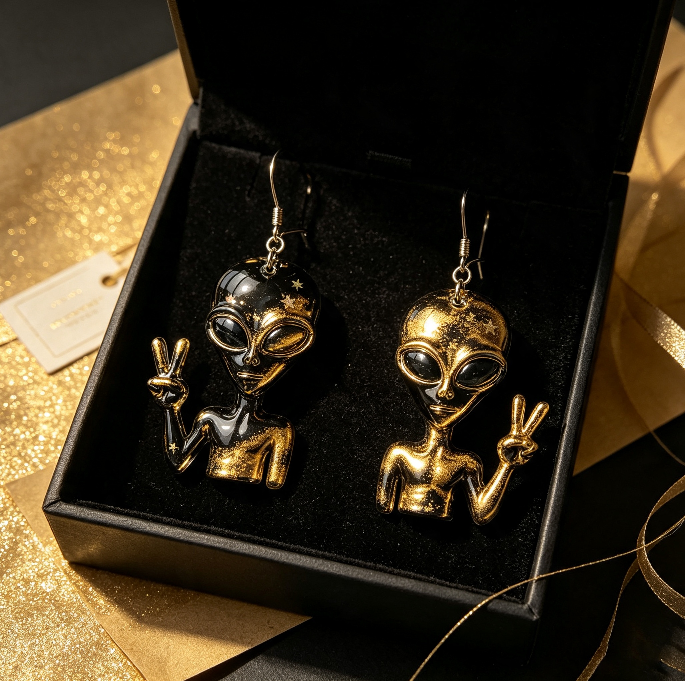 Handmade Alien Earring & Jewelry Decoration Resin Mold
