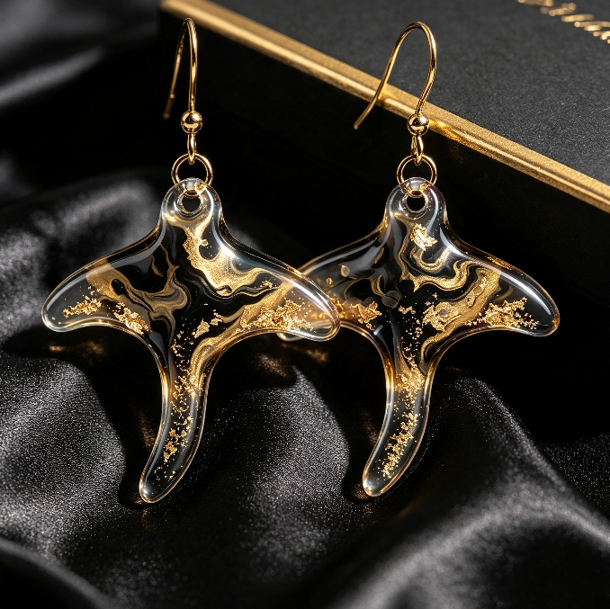 Handmade Cute Stingray Earrings Jewelry Resin Mold