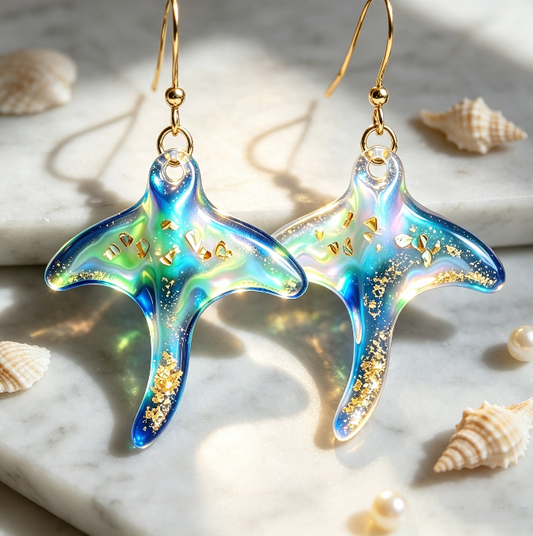 Handmade Cute Stingray Earrings Jewelry Resin Mold