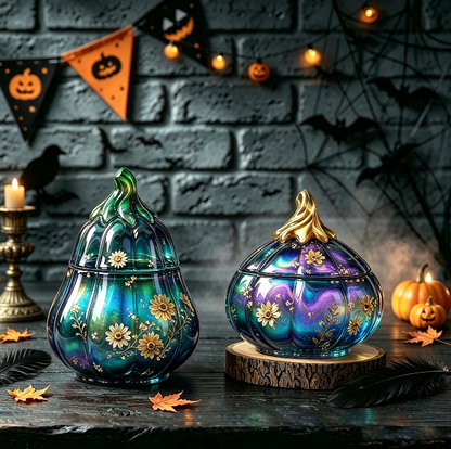 Tall & Short Pumpkin Storage Jar Resin Mold