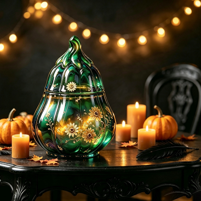 Tall & Short Pumpkin Storage Jar Resin Mold
