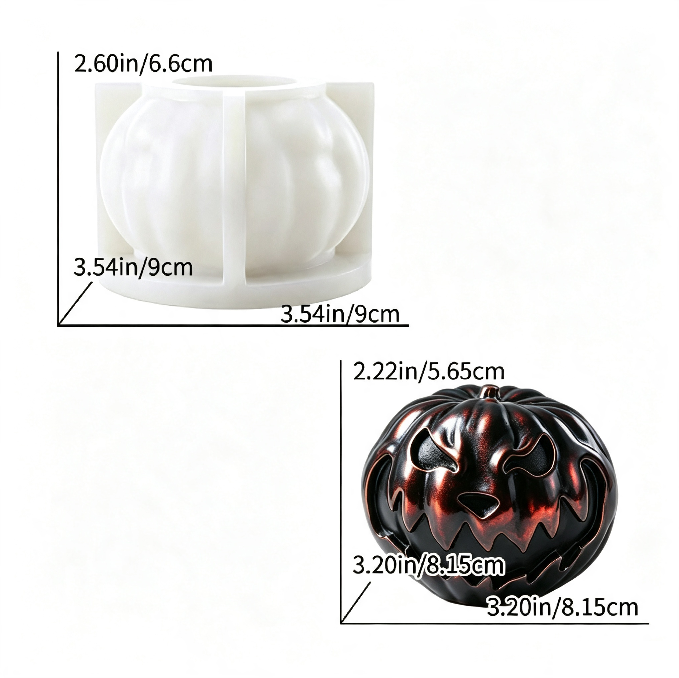 Evil Pumpkin Figurine Resin Mold