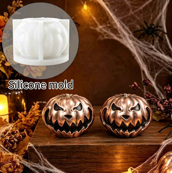 Evil Pumpkin Figurine Resin Mold