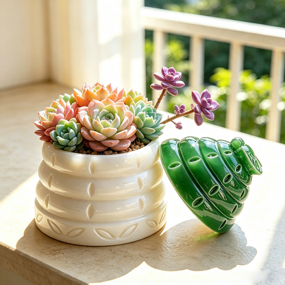 Bee Tower-Shaped Storage Jar Resin Mold