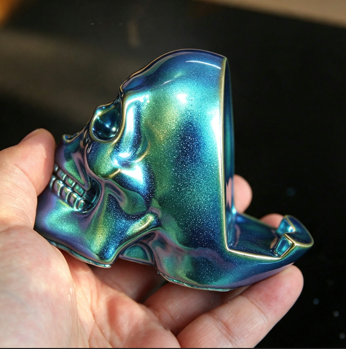Skull Phone Stand Figurine Resin Mold