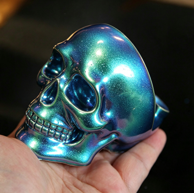Skull Phone Stand Figurine Resin Mold