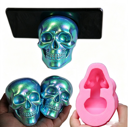 Skull Phone Stand Figurine Resin Mold