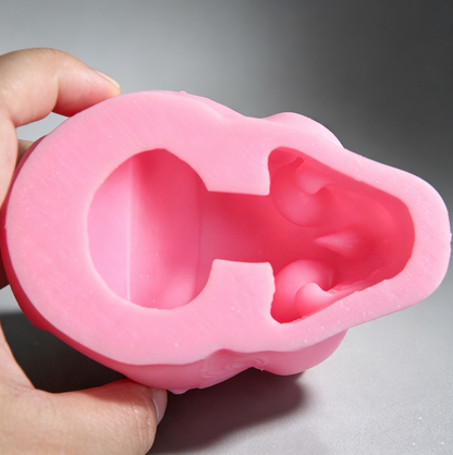 Skull Phone Stand Figurine Resin Mold