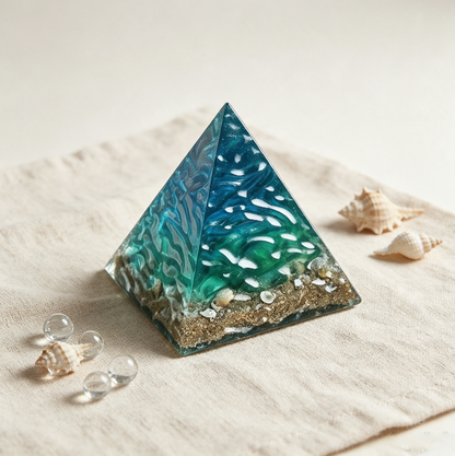 [VIP EXCLUSIVE] Handmade Water Ripple Pyramid Decorative Figurine Resin Mold