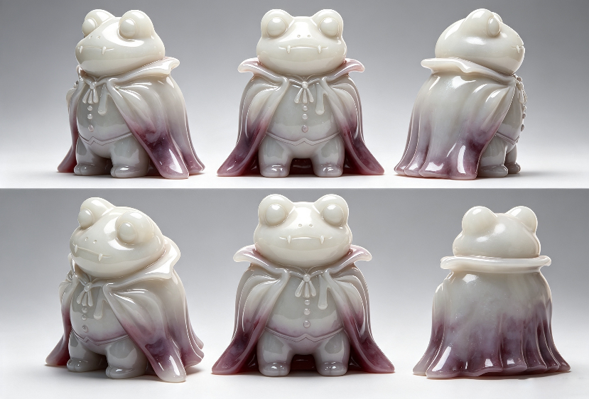 [VIP EXCLUSIVE]  Handmade Cute Vampire Frog Figurine Resin Mold