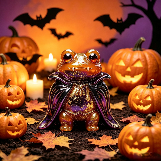 [VIP EXCLUSIVE]  Handmade Cute Vampire Frog Figurine Resin Mold
