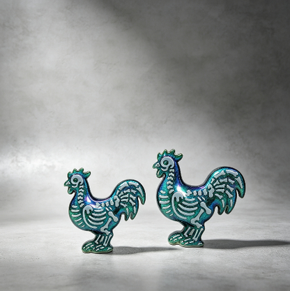 Skull Rooster Figurine Resin Mold