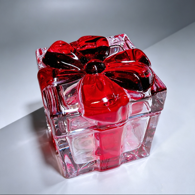 Handmade Crystal Bow Gift Box Storage Container Resin Mold