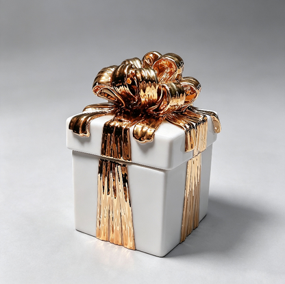 Handmade 3D Ribbon Gift Box Storage Container Resin Mold