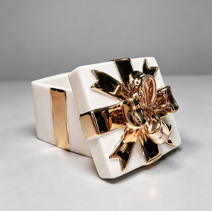 Handmade 3D Ribbon Gift Box Storage Container Resin Mold