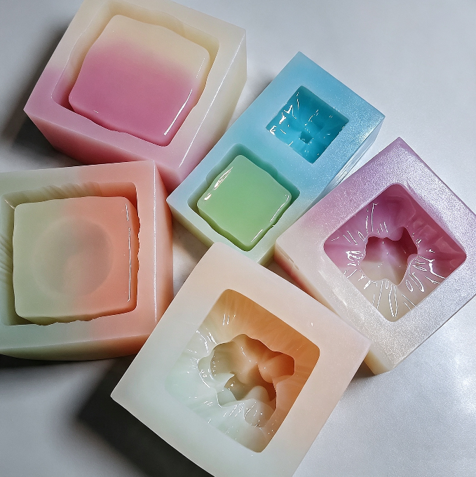 Handmade 3D Ribbon Gift Box Storage Container Resin Mold