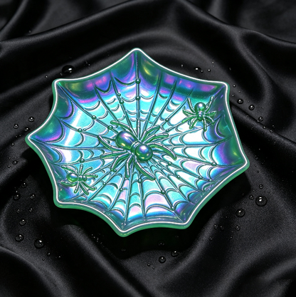 [VIP EXCLUSIVE] Handmade Spider Web Storage Tray Decorative Figurine Resin Mold