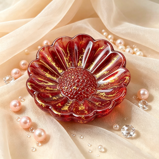 Daisy-Shaped Storage Tray Resin Mold