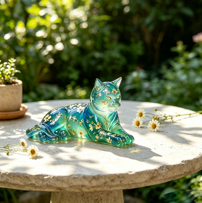 Cute Lazy Cat Figurine Resin Mold
