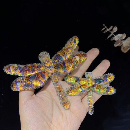 Handmade Diamond Dragonfly Figurine Resin Mold
