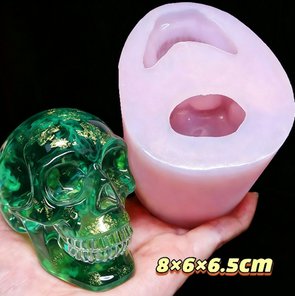 Handmade Crystal Skull Ornament Resin Mold