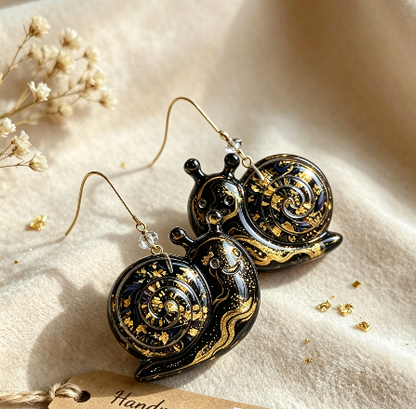 [VIP EXCLUSIVE]Handmade Glossy Cute Snail Earrings Resin Mold