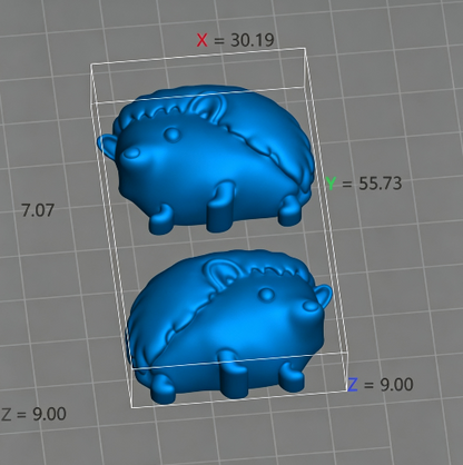 [VIP EXCLUSIVE] Handmade Glossy Cute Hedgehog Earrings Resin Mold